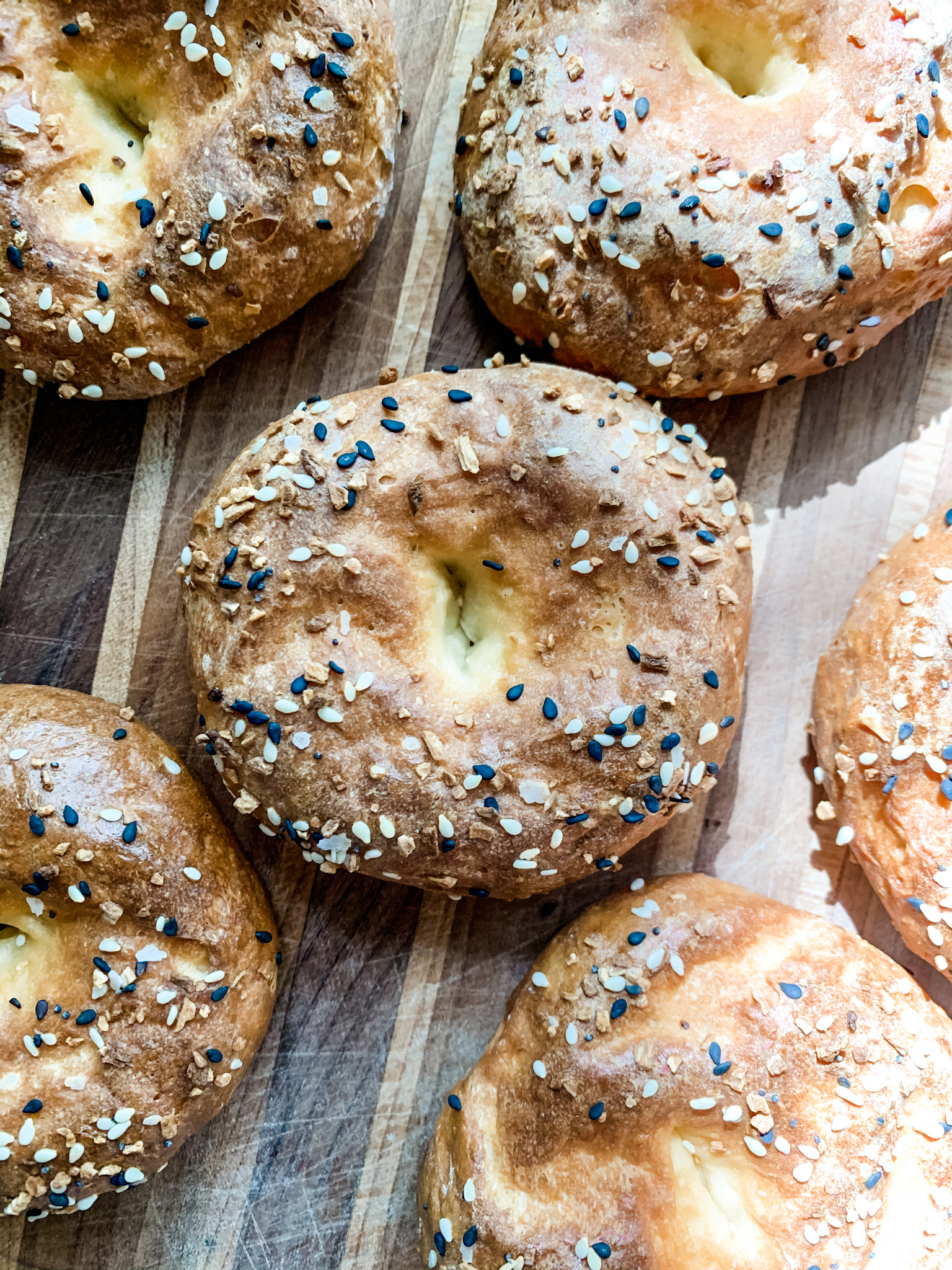 Easy Everything Greek Yogurt Bagels